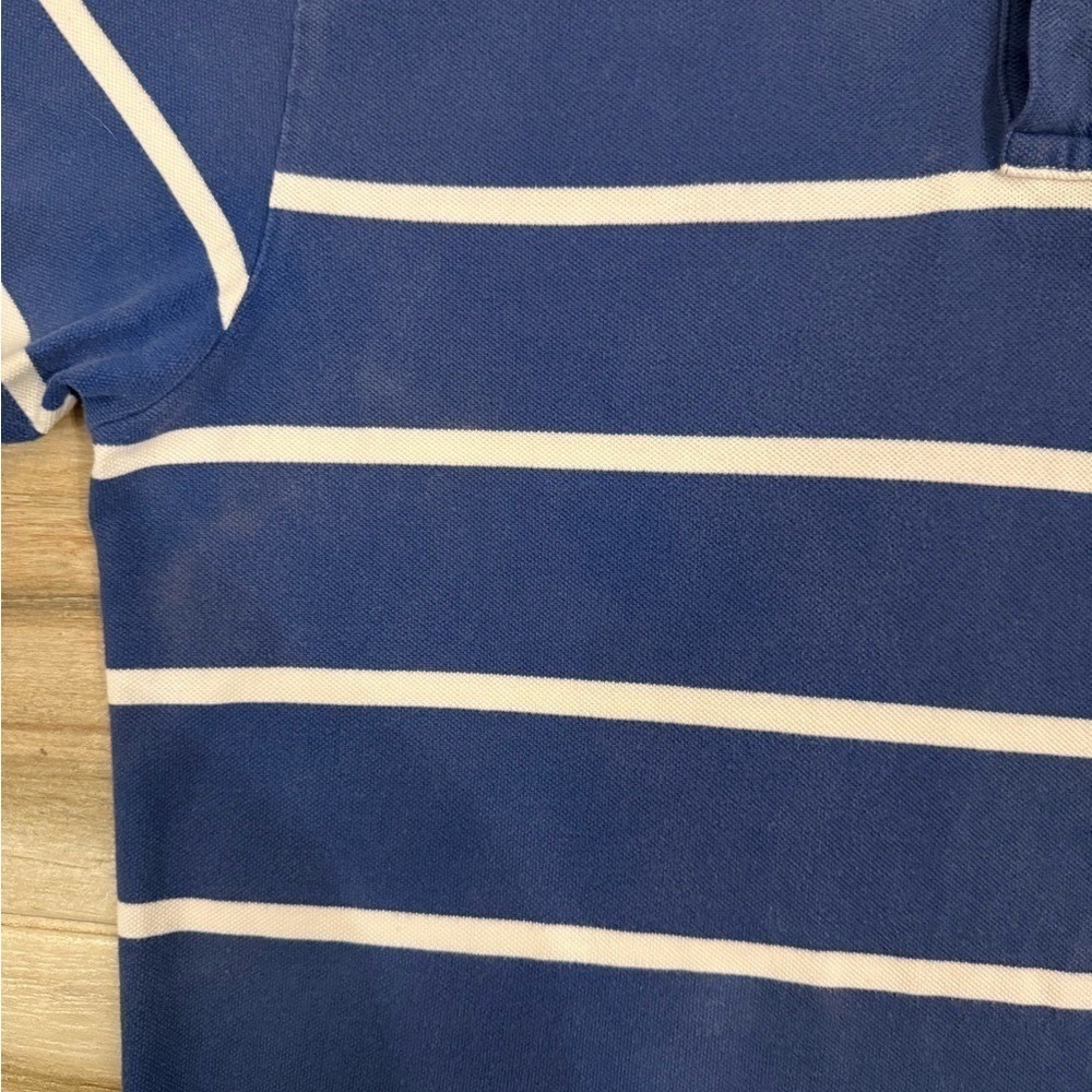 Ralph Lauren Men's Navy and White Striped Polo Shirt - Picture 6 of 10